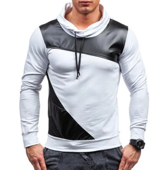 Leather Patchwork Shirt