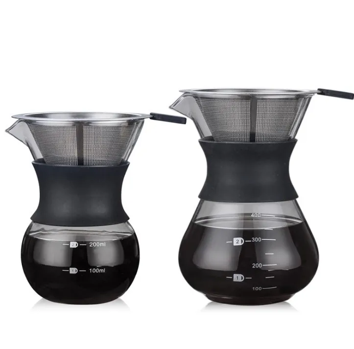 One-piece coffee drip pot