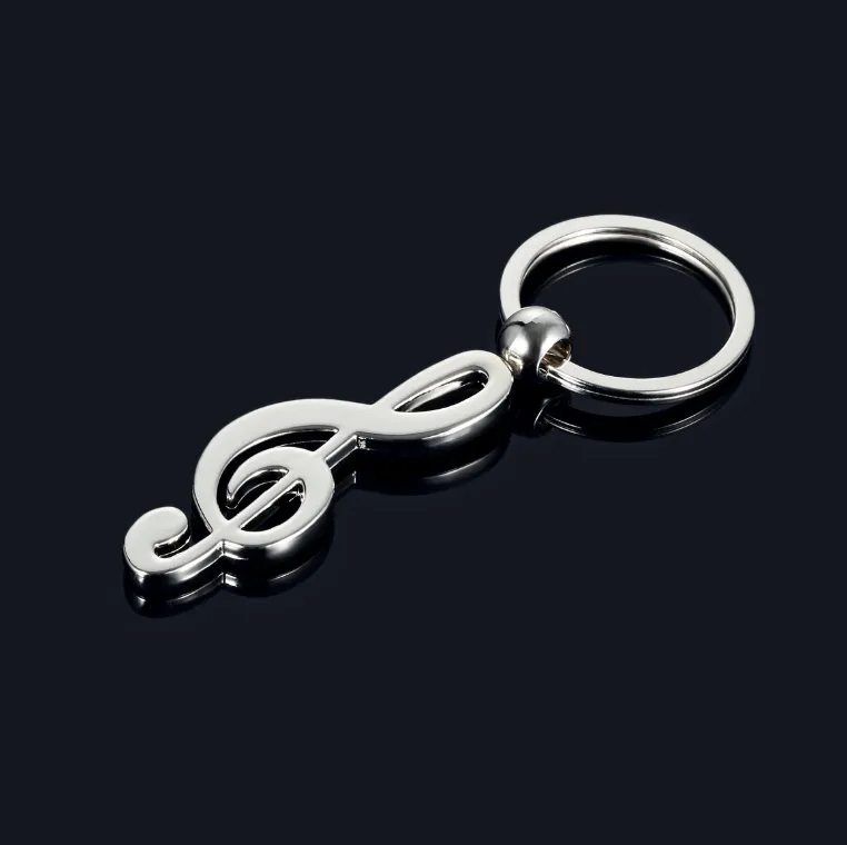 Rotary note metal keychain