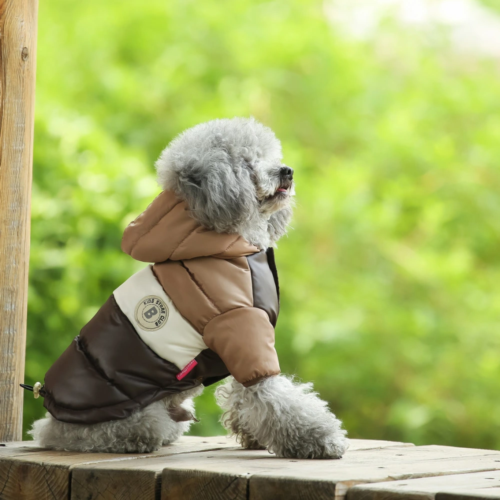 Two-Legged Cotton-Padded Clothes Multi-Color Optional Dog Warm Outdoor Clothes