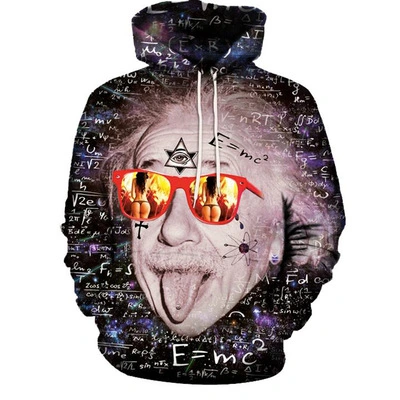 Autumn and winter new hoodies Street fashion Personality youth 3D character fun Hoodie sweater