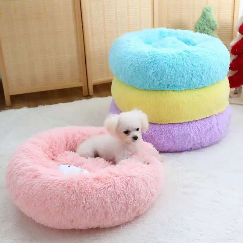 Thick Plush Round Pet Kennel