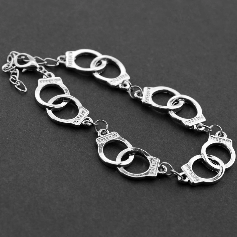 Movie Peripheral 50-Degree Grey Personality Handcuffs Bracelet