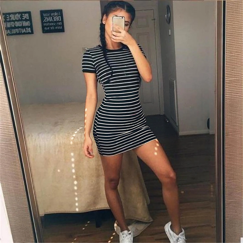 Striped tank top dress