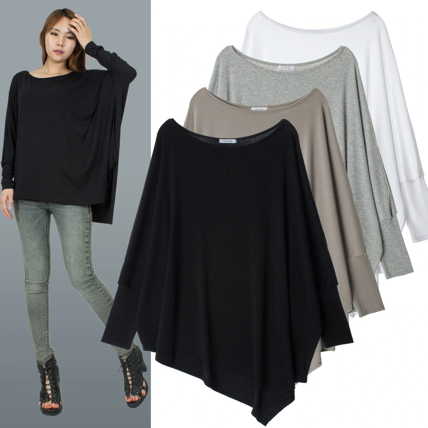 Irregular hem women's t-shirt