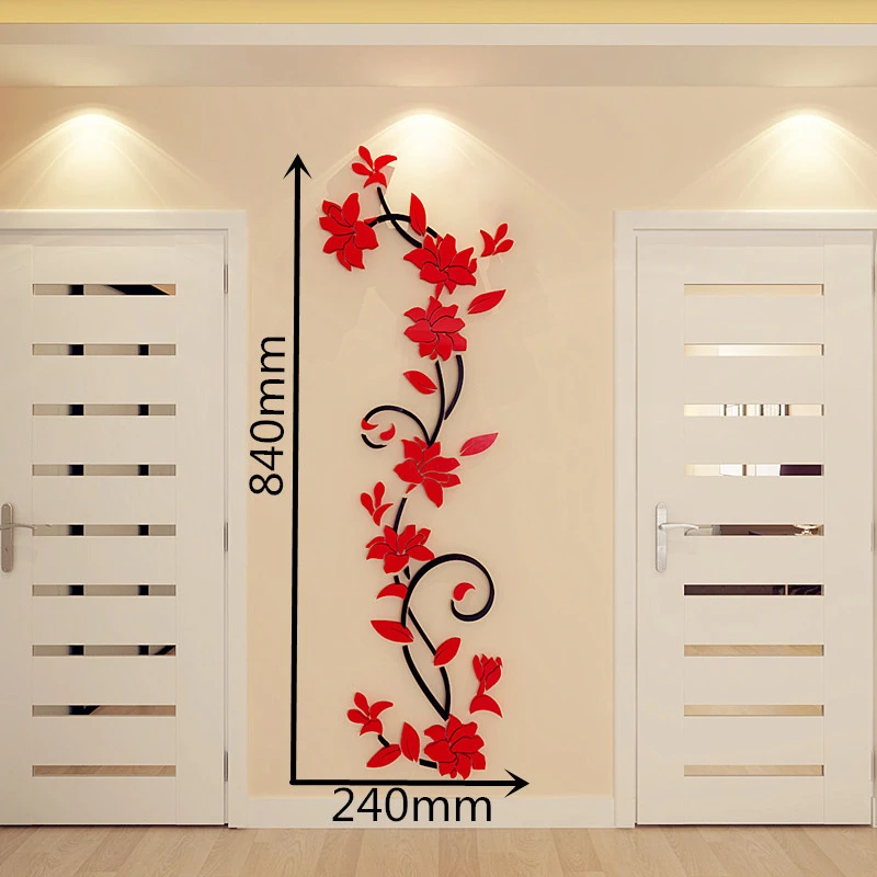 Acrylic 3D Crystal Wall Sticker