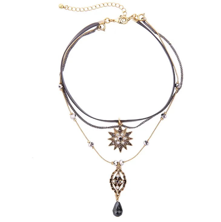 Multi-layer temperament star drop pendant