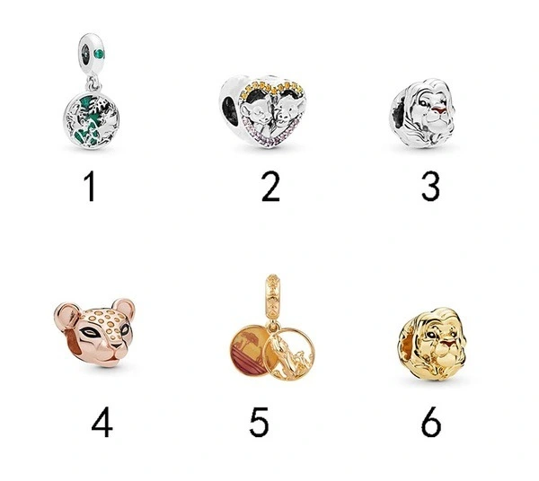 Pan's new Lion King series large hole beads accessories