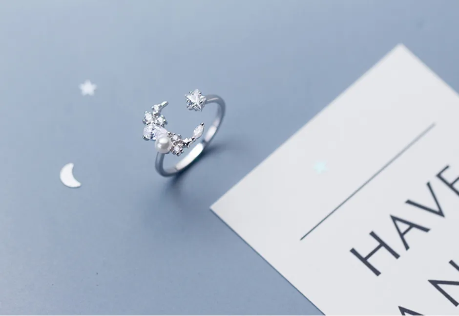 Star Beads Pearl Ring