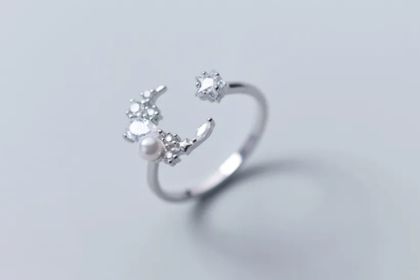 Star Beads Pearl Ring