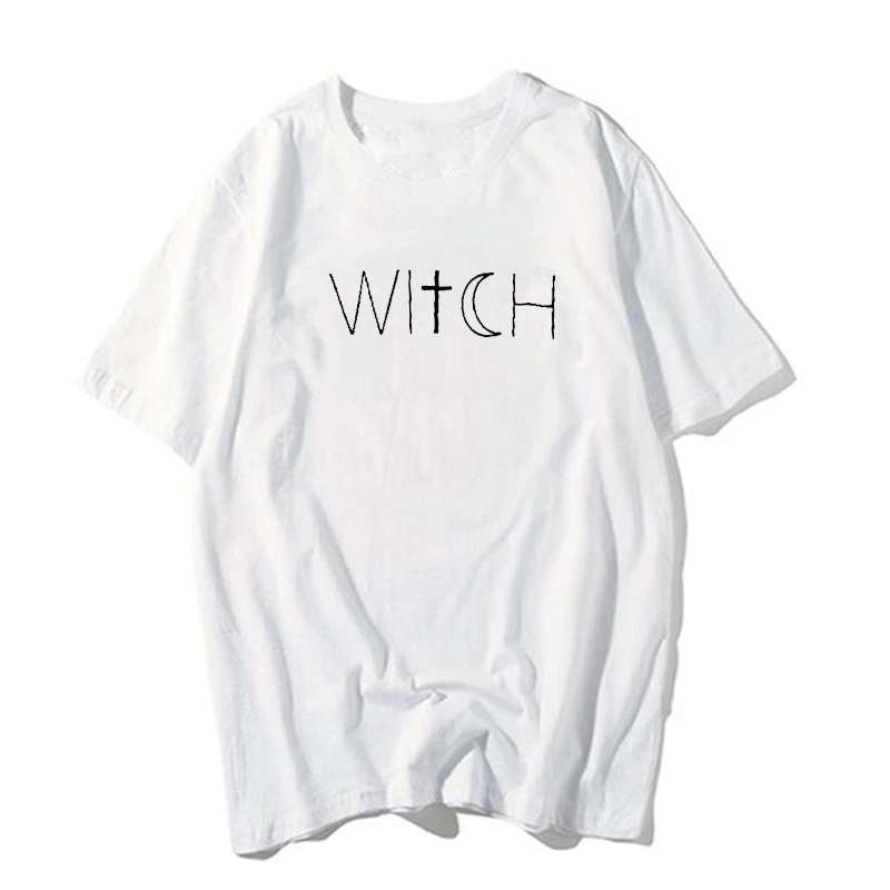 witch print casual T-shirt