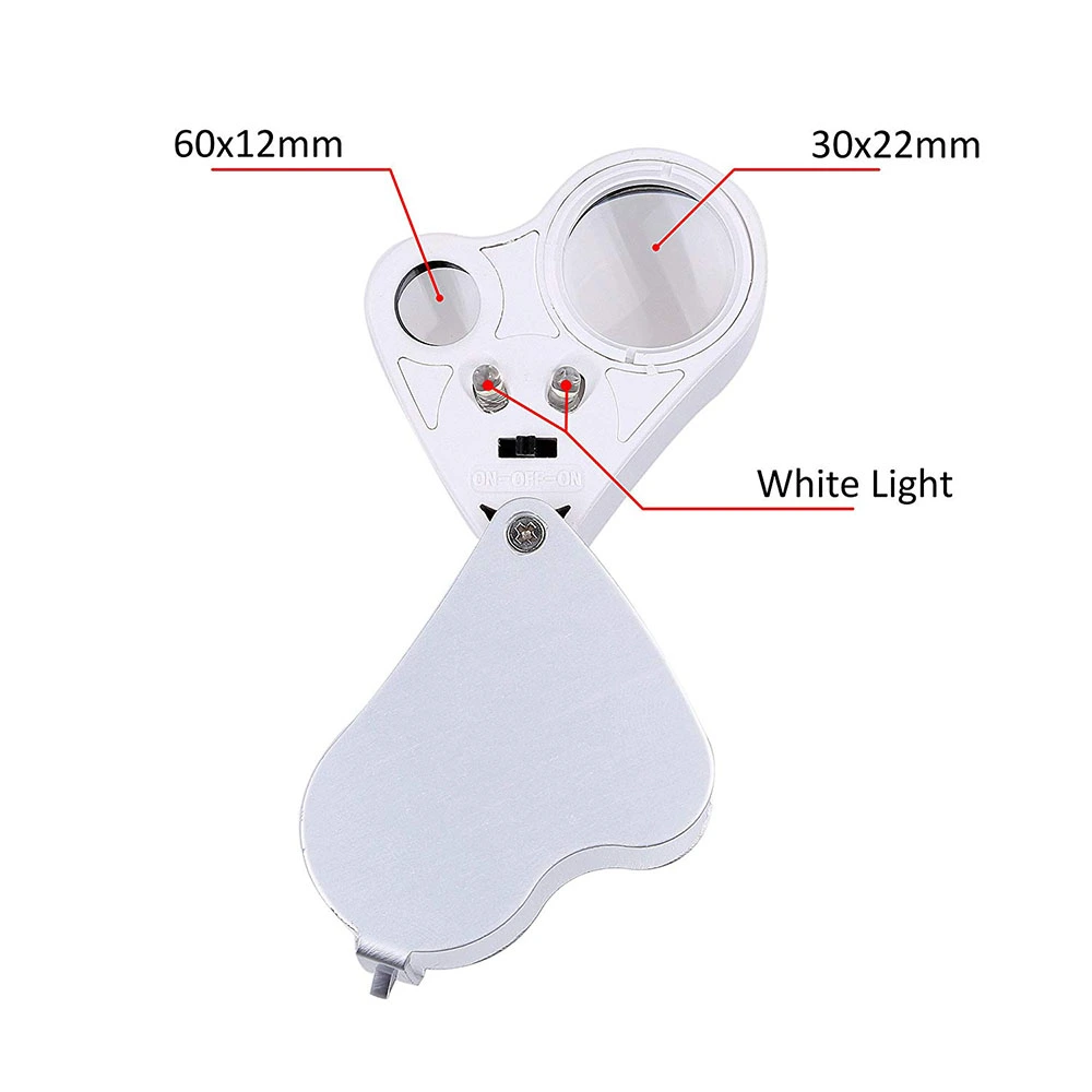 Double lens folding magnifier