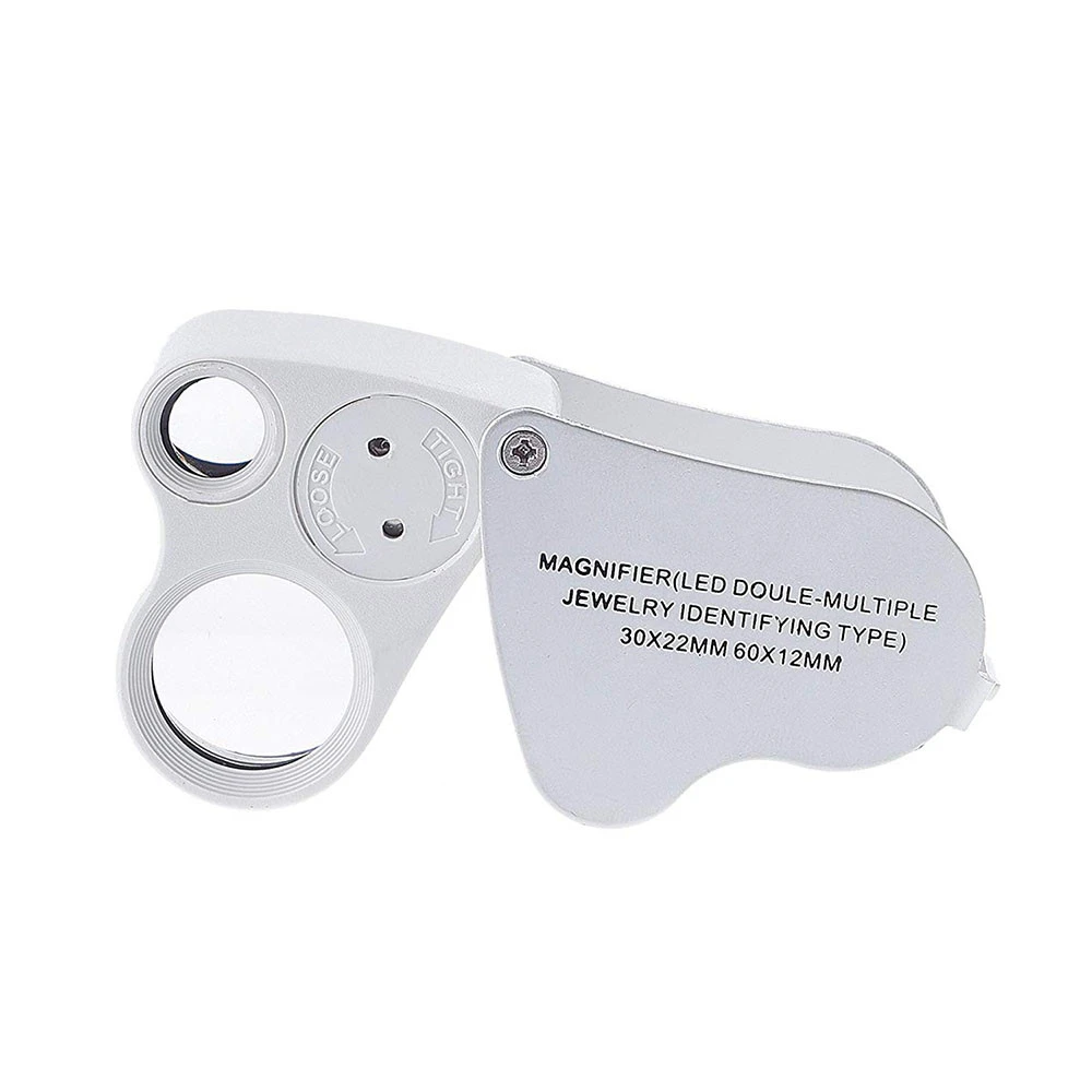 Double lens folding magnifier