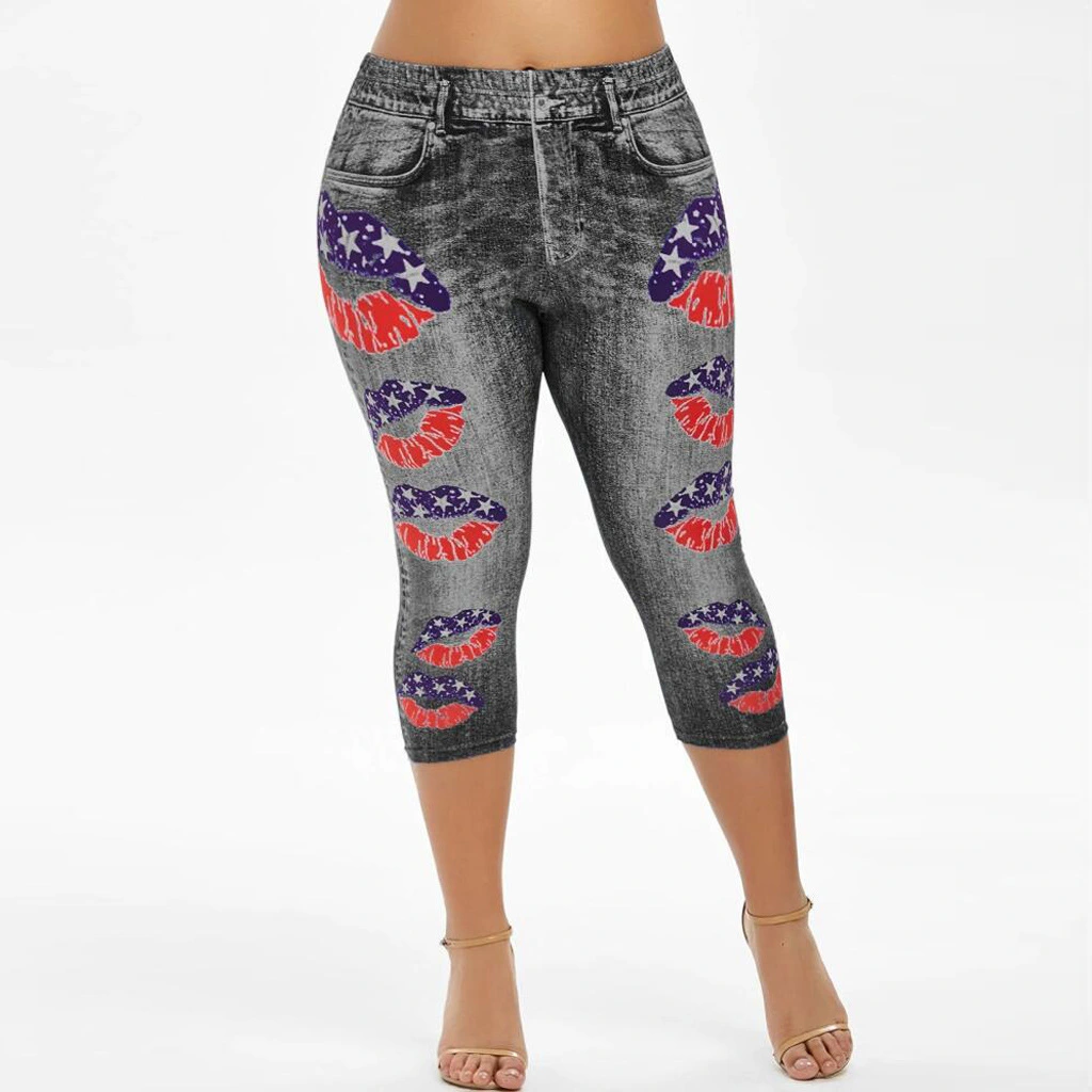Digital positioning print pants