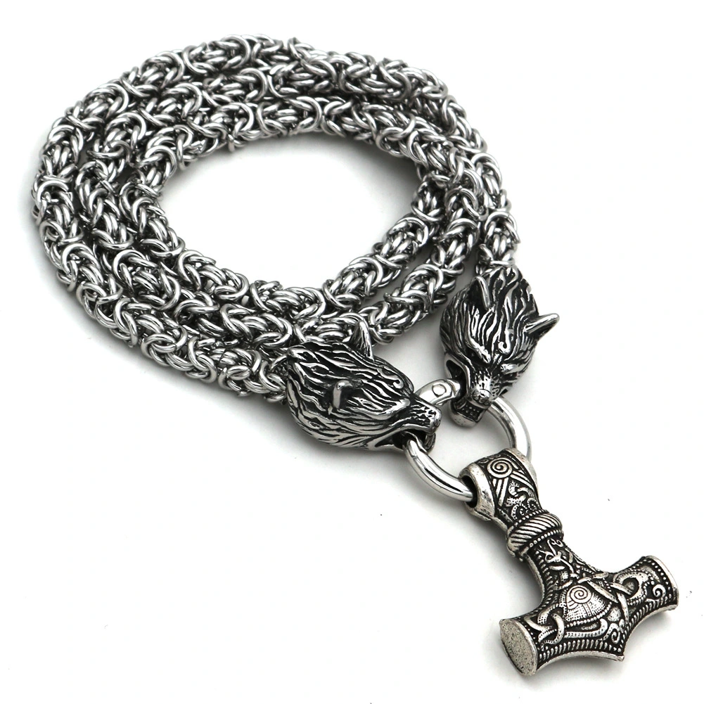 Handmade Titanium Steel Thor's Hammer Pendant