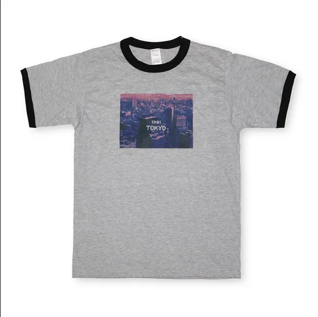 Vapor wave retro contrast t-shirt