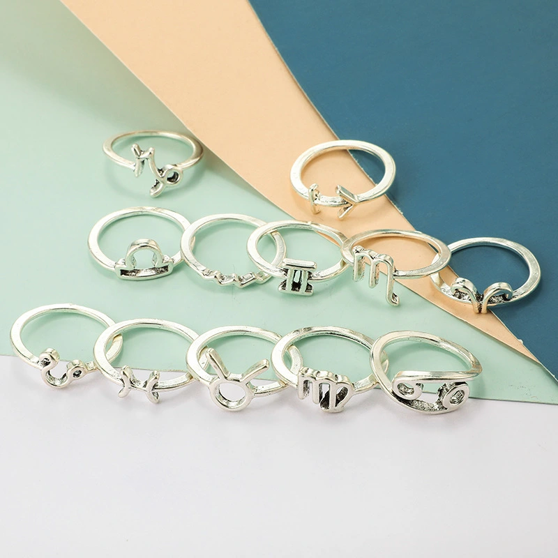 Twelve Constellation Set Joint Ring