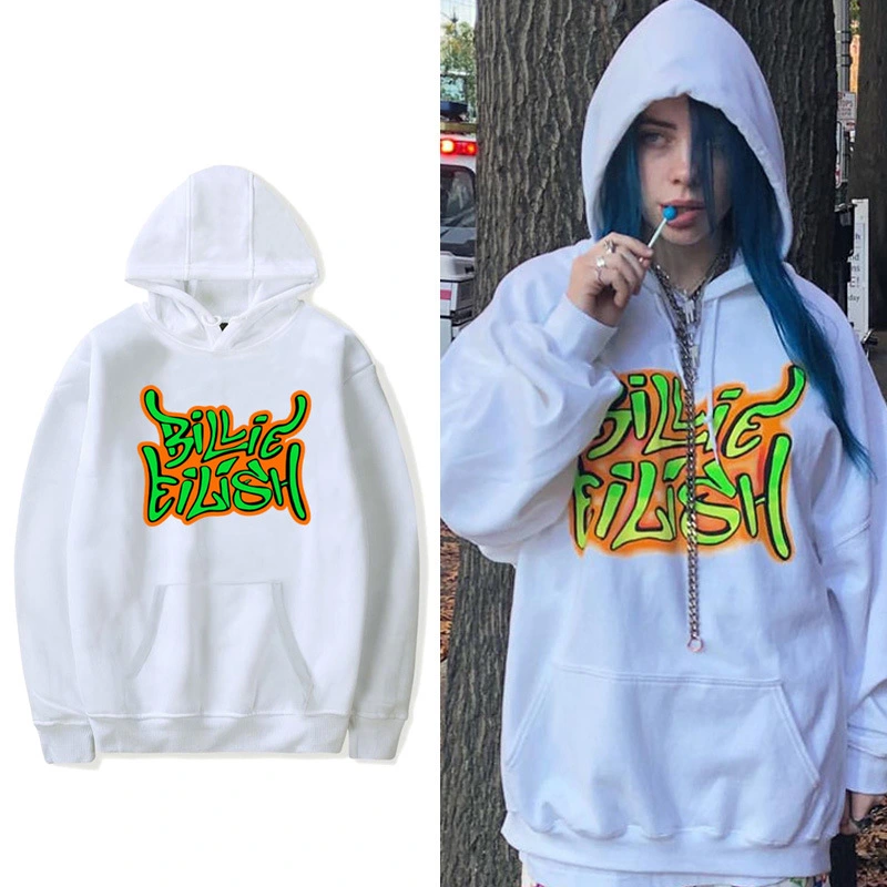 Billie Eilish printed hooded sweatshirt