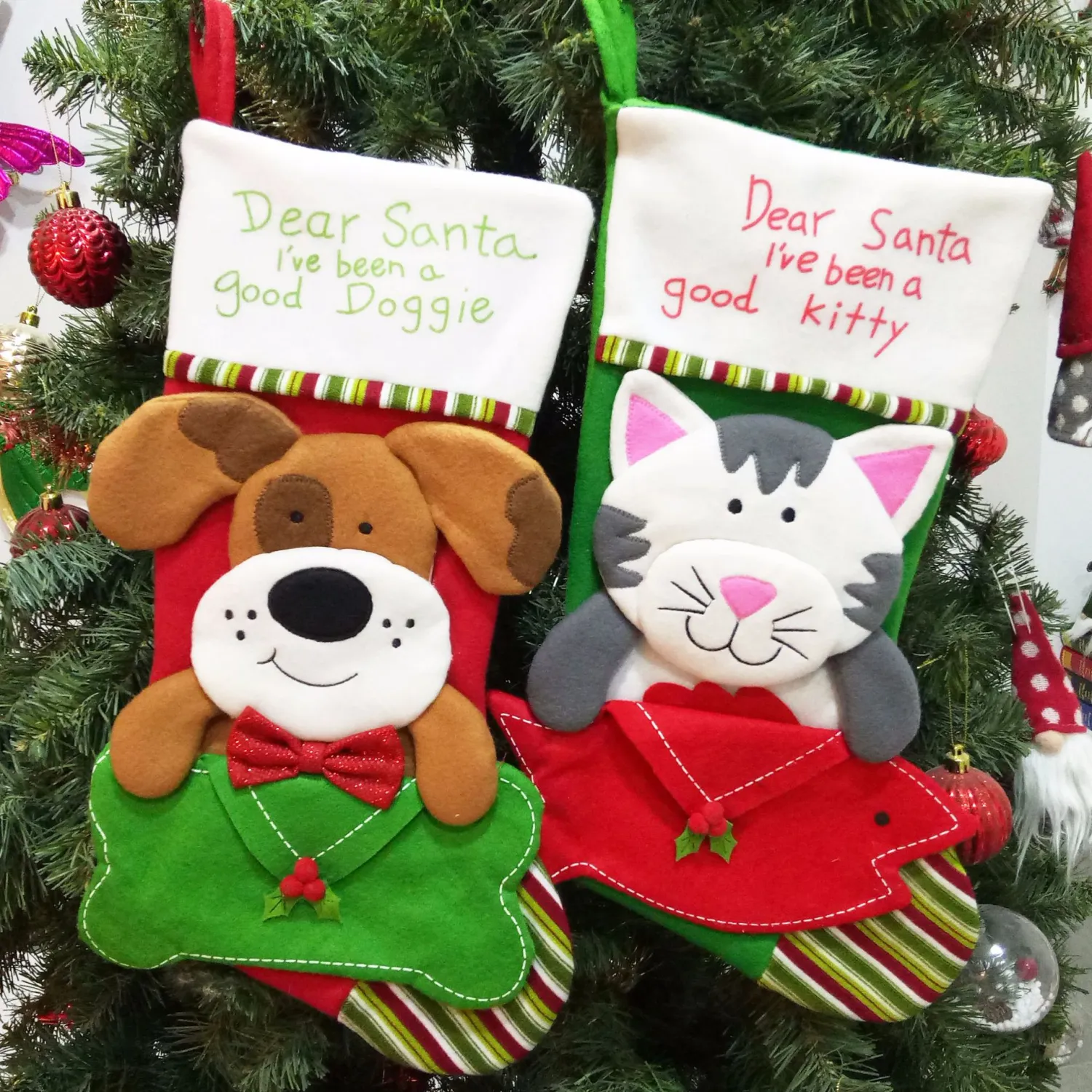 Christmas sock pendant