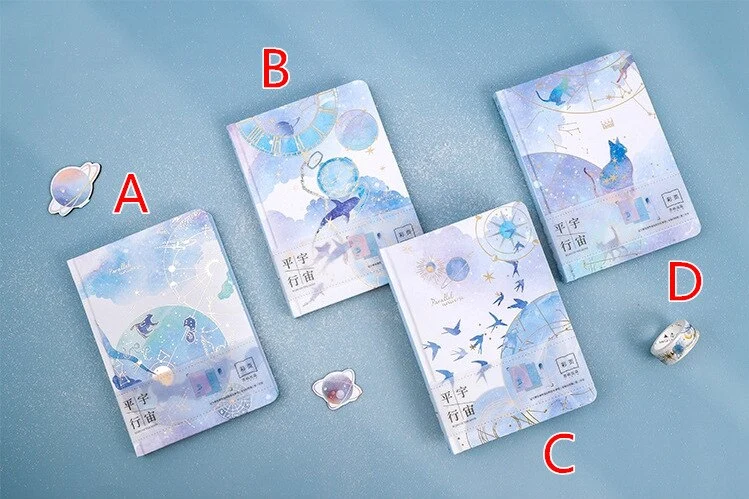 Parallel Universe Hard Cover Journal Diary Papers Notebook