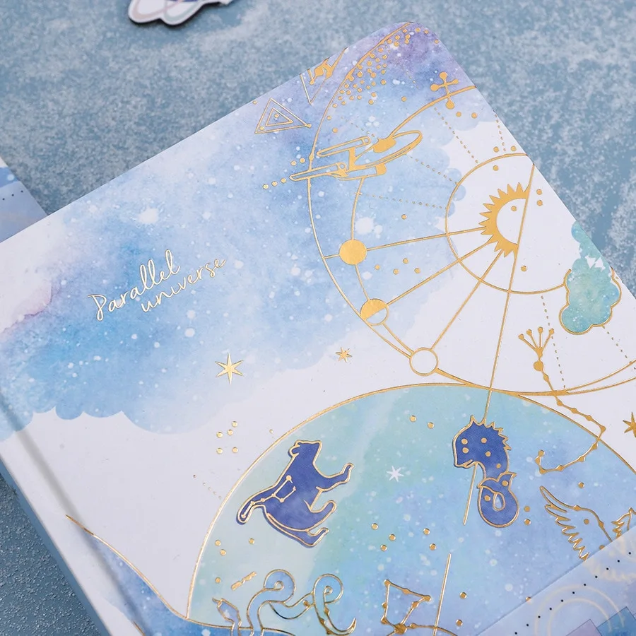 Parallel Universe Hard Cover Journal Diary Papers Notebook