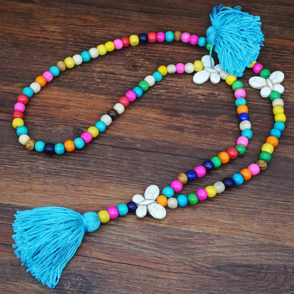 Butterfly Tassel Long Necklace