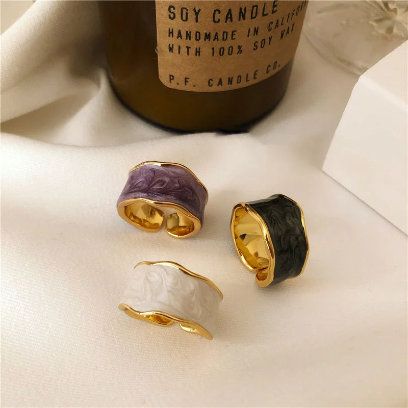 Bread shape luxury handmade ring