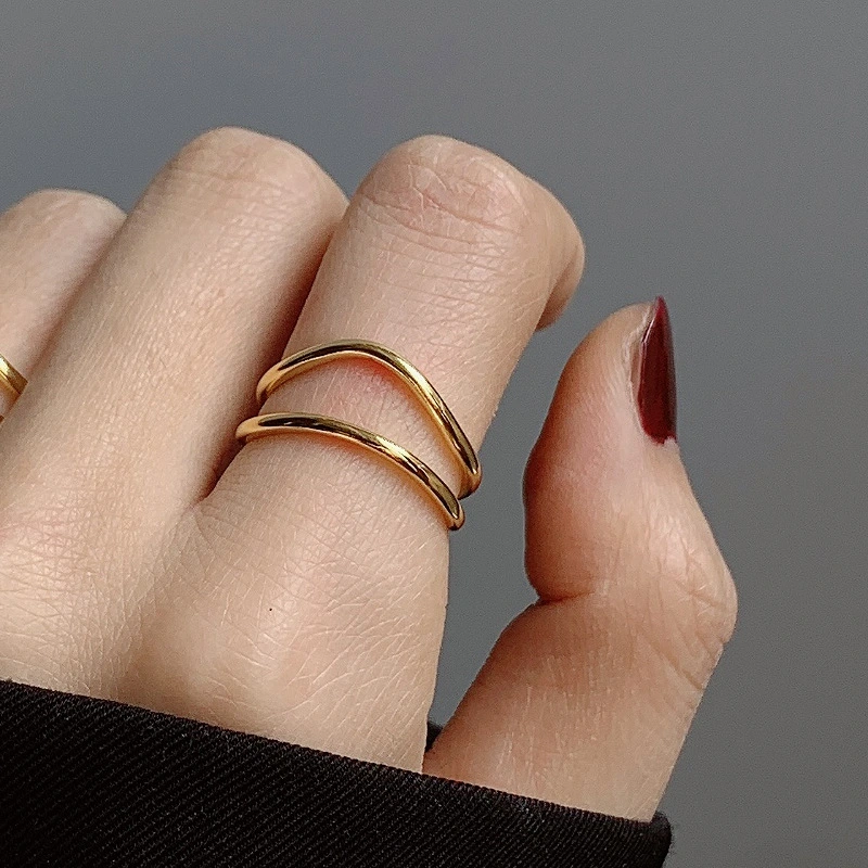 Curved Line Ring