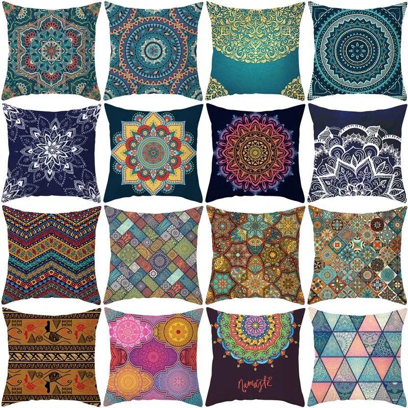 Mandala Print Super Soft Sofa Pillowcase