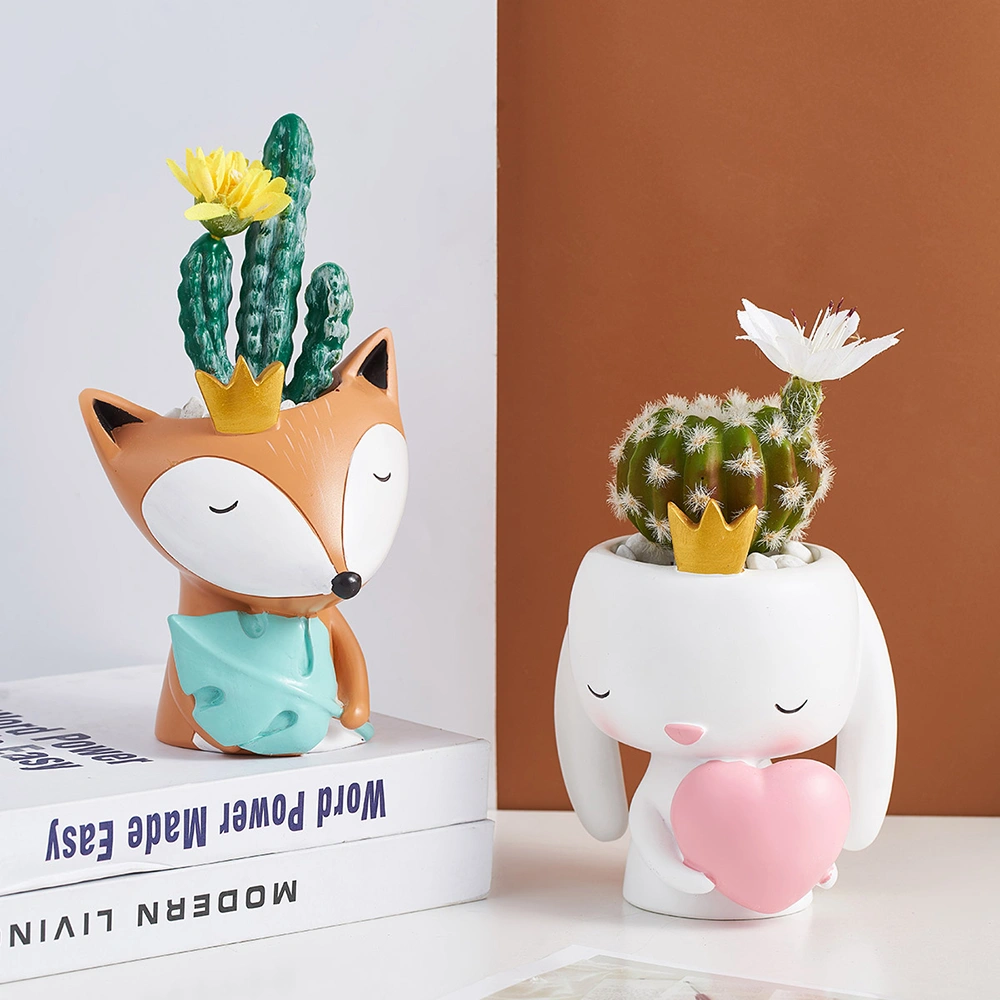 Creative Cartoon Simulation Succulent Potted Ornaments Office Desk Furnishings