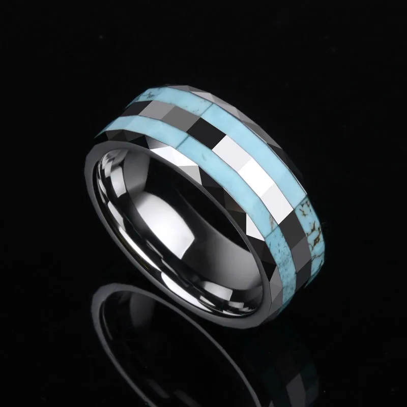 Sapphire tungsten steel ring