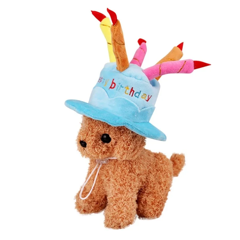 Dog birthday cake hat