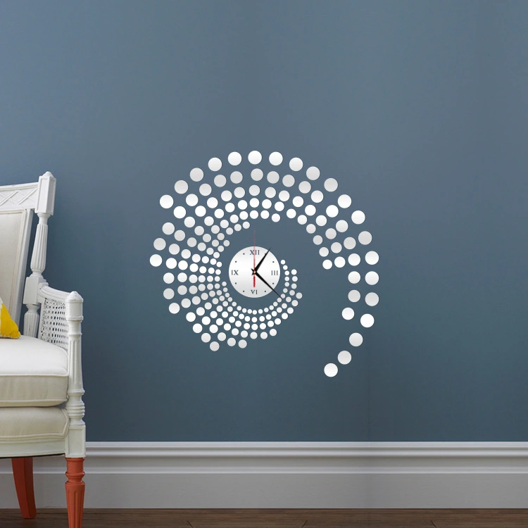 Three-Dimensional Removable Wall Clock Except Mirror Wall Stickers