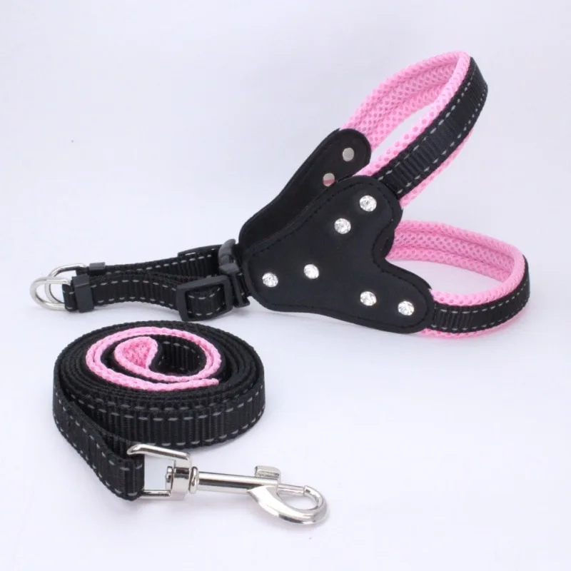 Dog chest back triangle chest strap