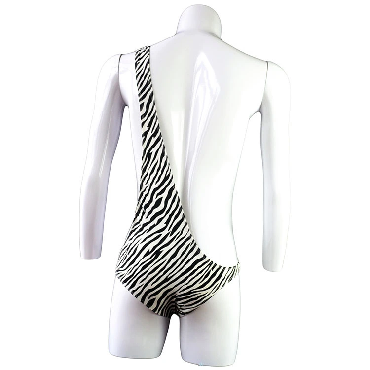 Siamese tight zebra twill jumpsuit