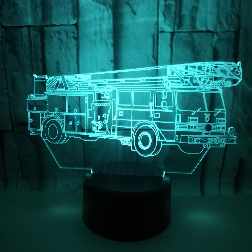 Fire engine 3D light 3D touch color 3D light