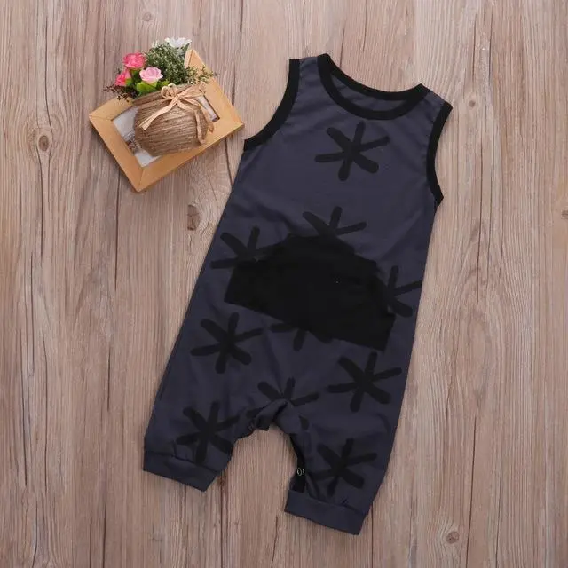 Snowflake Print Romper
