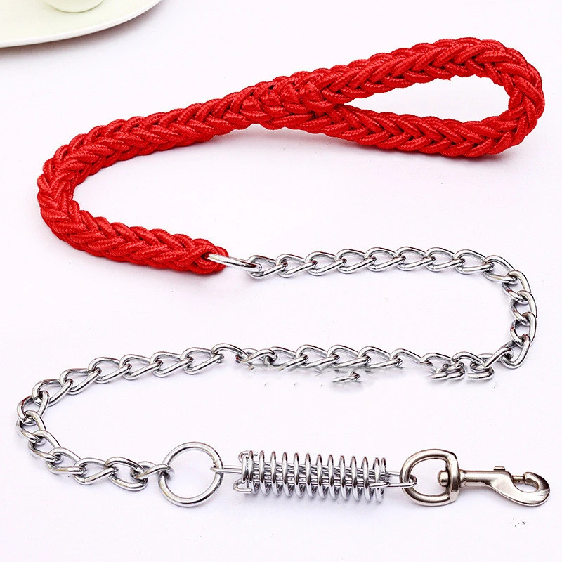 Hand-woven pet leash