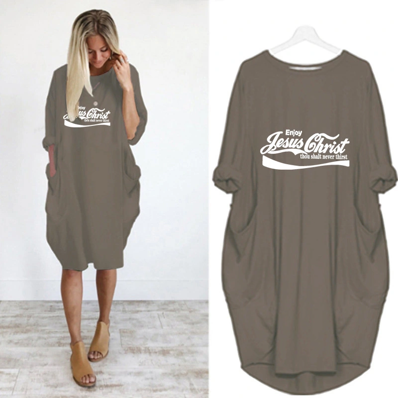 Letter print dress