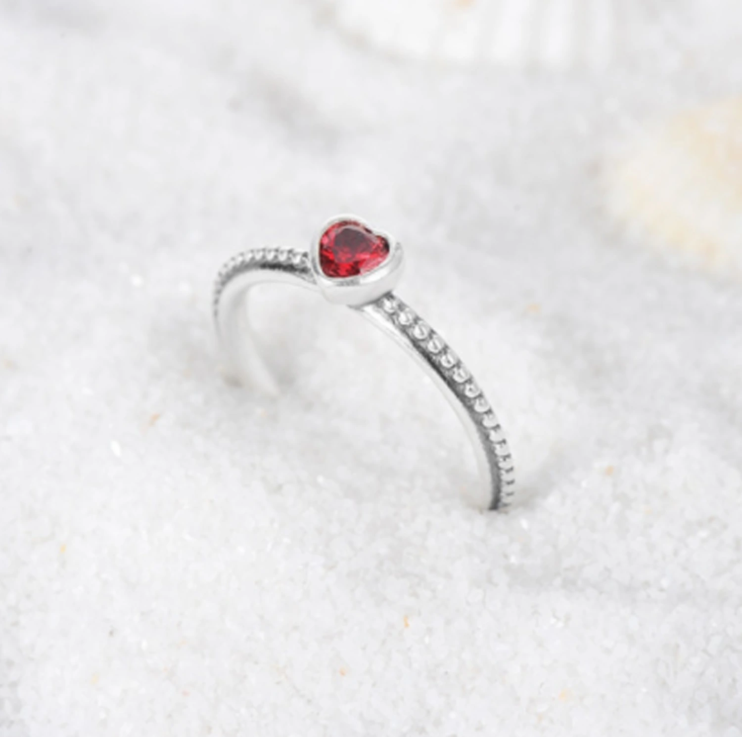 Heart-shaped ring