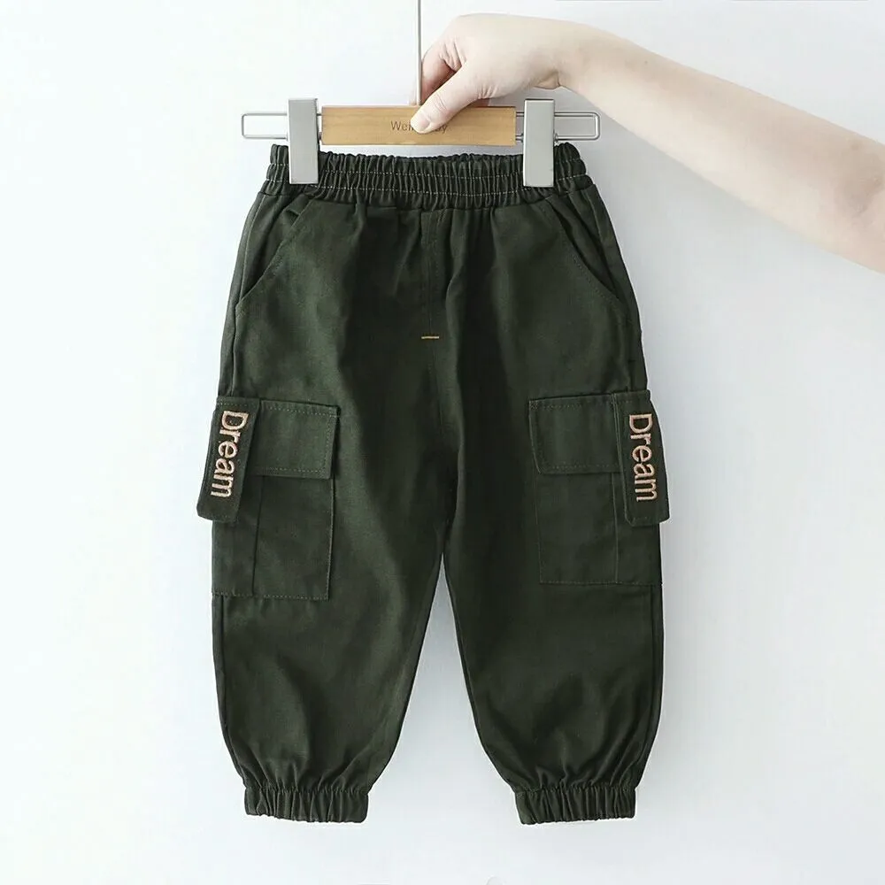 New Overalls, Children's Casual Pants, Korean Sports Trousers, Male Baby Pants, Outer Wear