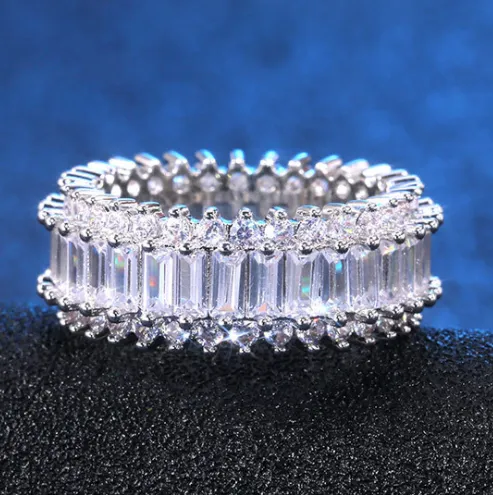 European and American zirconium diamond ring