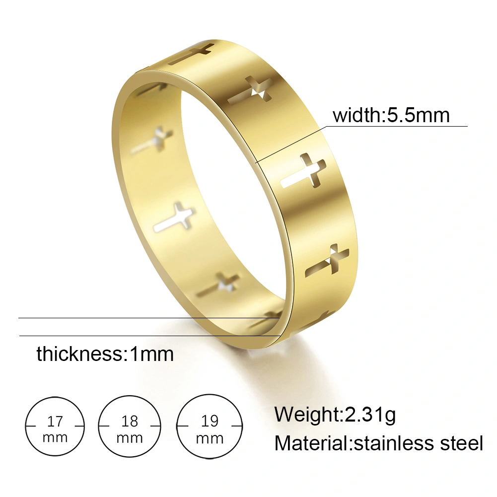 Cut Out Cross Ring