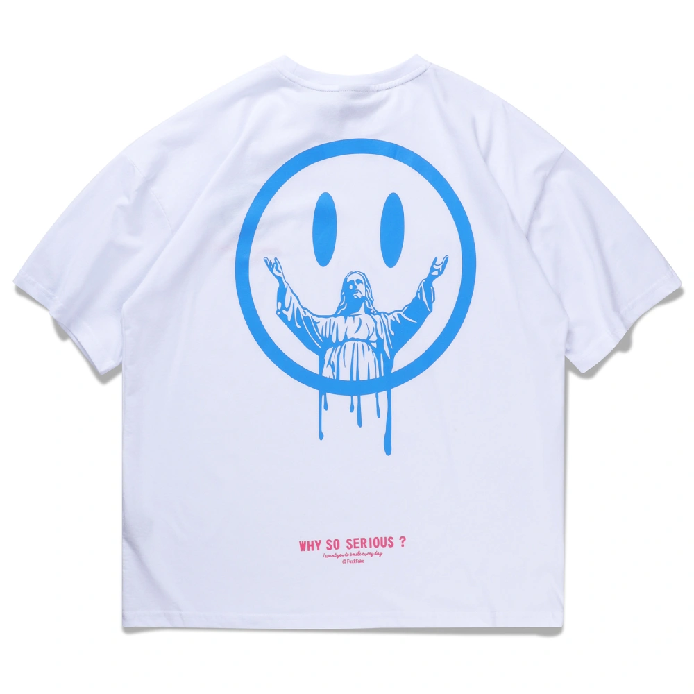 Evil funny face short sleeve T-shirt