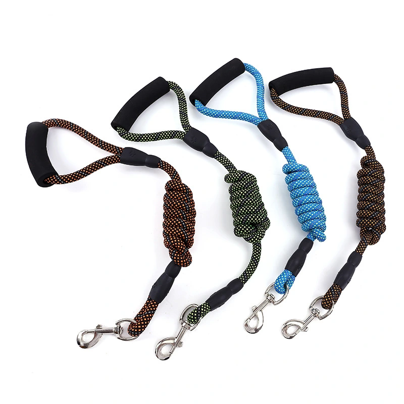 Golden dog traction rope