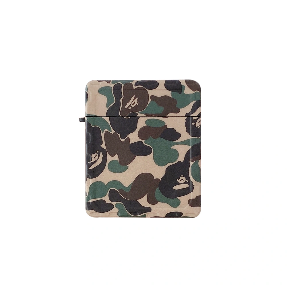 Compatible with Apple, People Green Camouflage Headset Case For Apple AirPods Wireless Bluetooth Headset