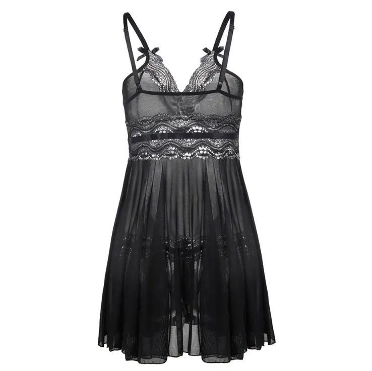 Net coat sequined hot drilling strap nightdress