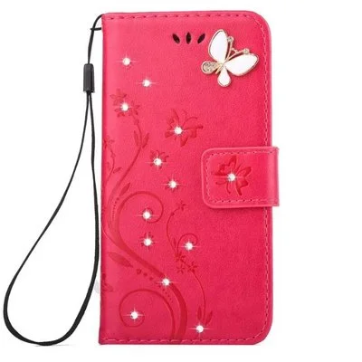 Compatible with Apple , Butterfly embossed dot diamond phone case