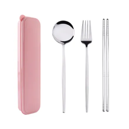 Three-piece stainless steel cutlery set