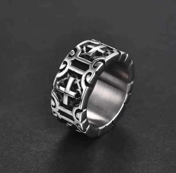 Silver Cross Ring